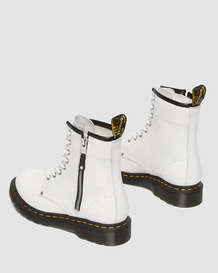 1460 Twin Zip White Sendal Boots