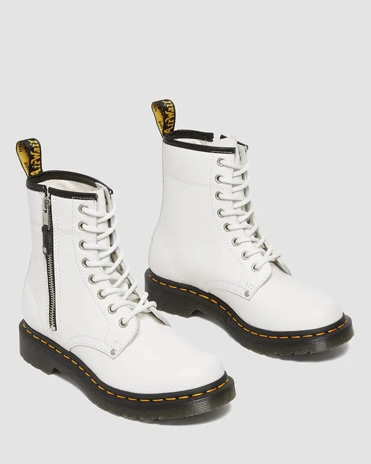 1460 Twin Zip White Sendal Boots