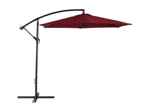 9ft Wine Red Cantilever Umbrella