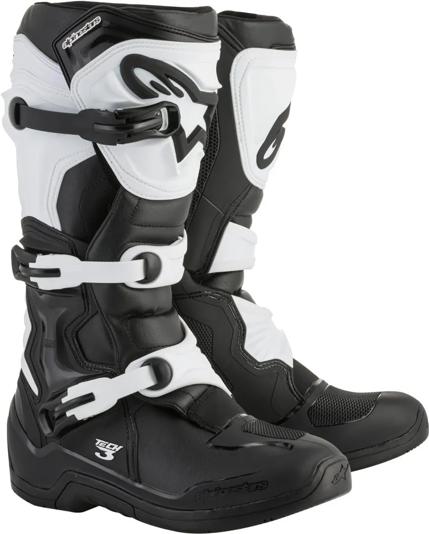 Alpinestars Tech 3 Motocross Boots, Black/White