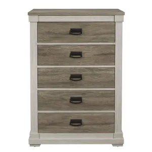 Arcadia Chest White/Weathered Grey