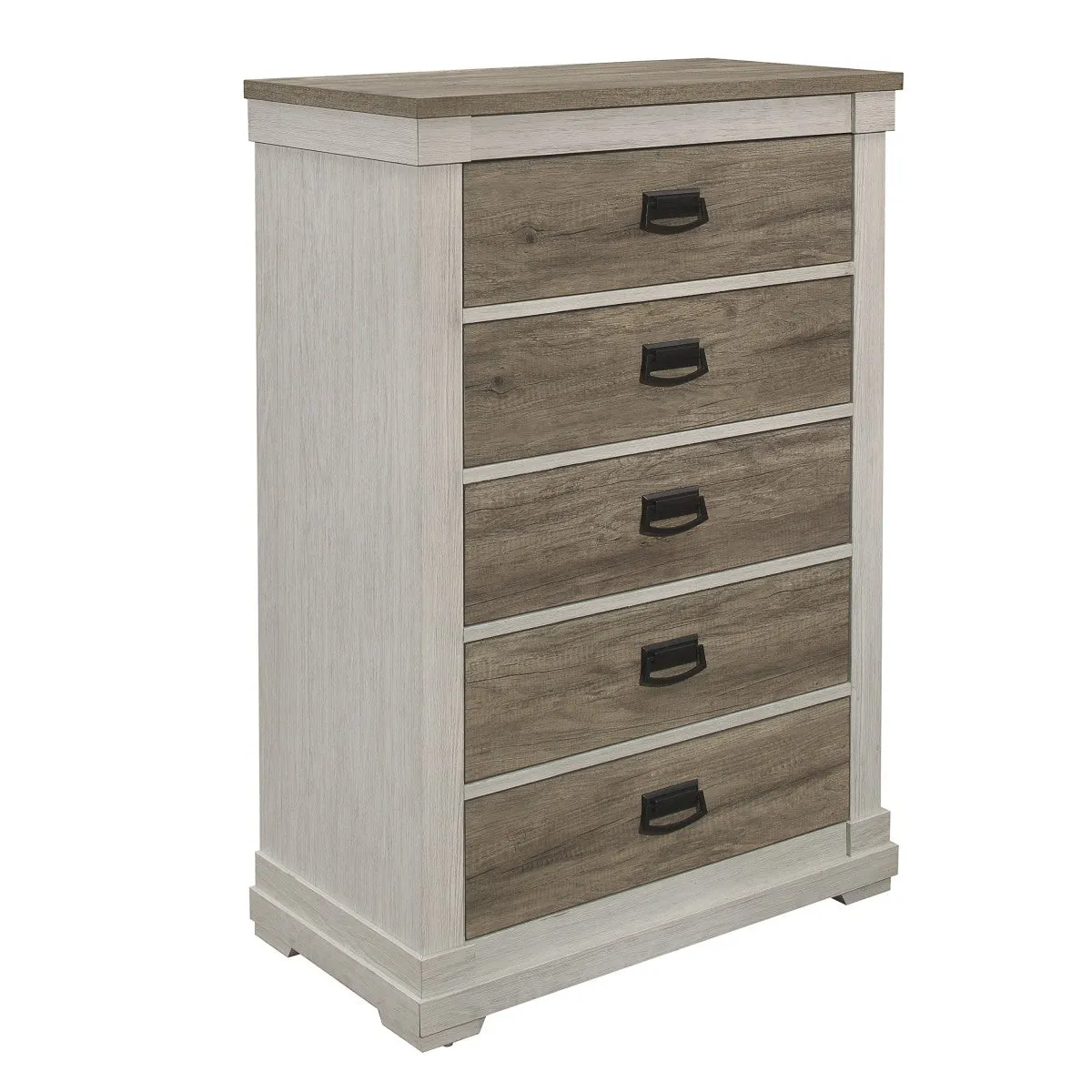 Arcadia Chest White/Weathered Grey