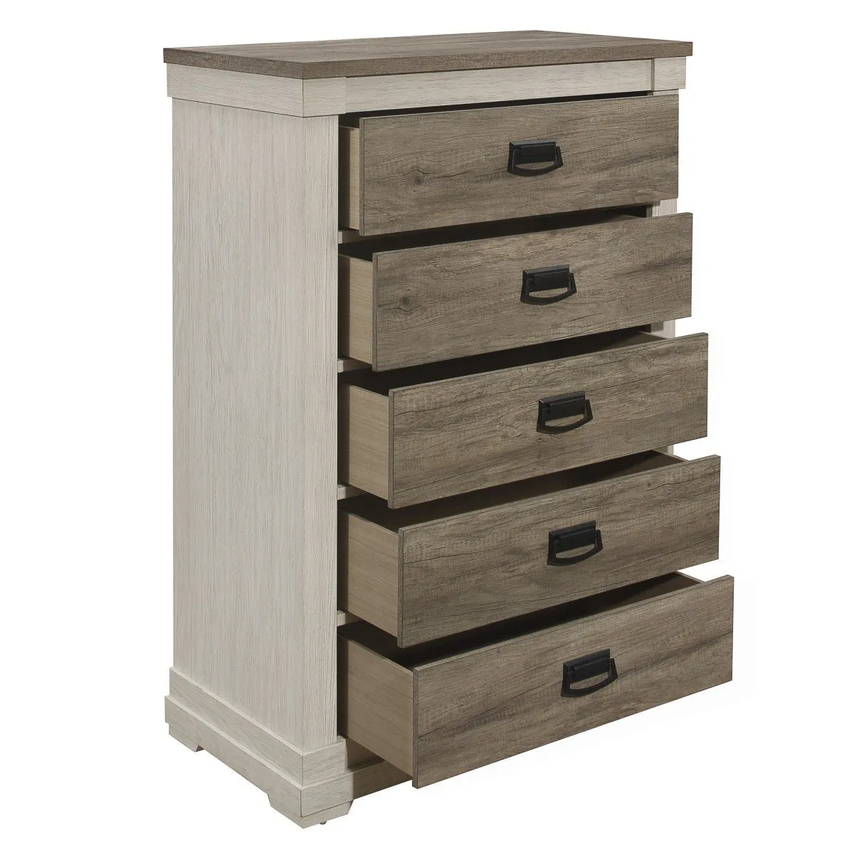 Arcadia Chest White/Weathered Grey