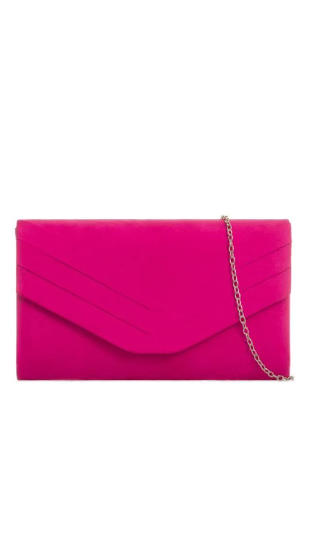 Aria Clutch- Fuchsia