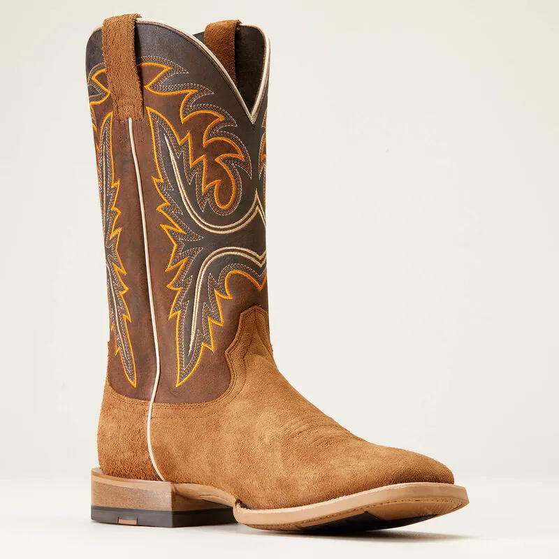 Ariat Men's Brushrider Western Boot in Suntan Roughout