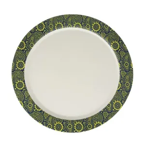 Bamboo Dinner Plate Printed Paisley