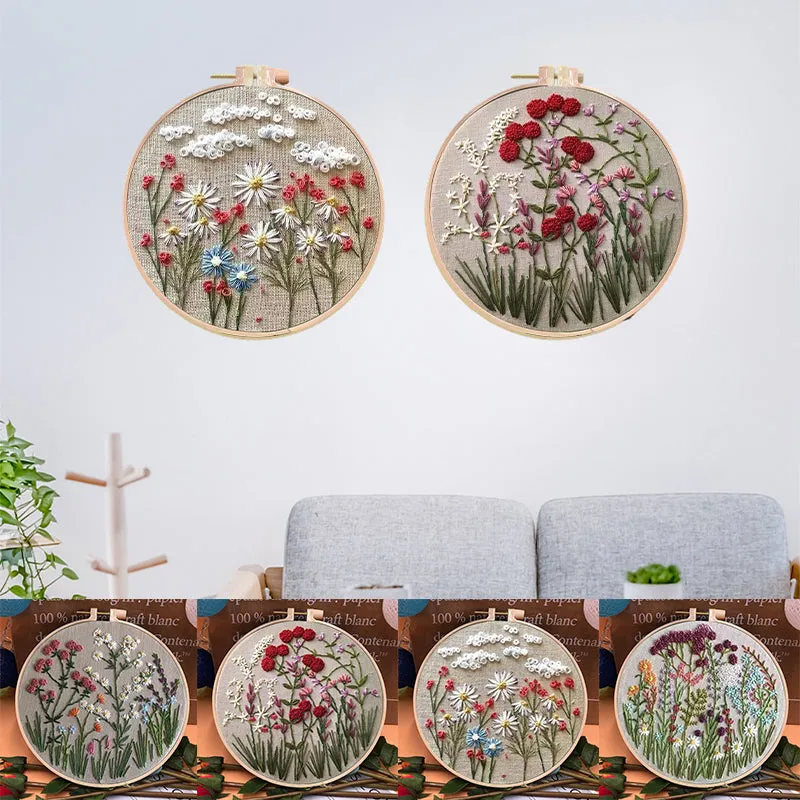 Beginner's Embroidery Hoop Flower Kit