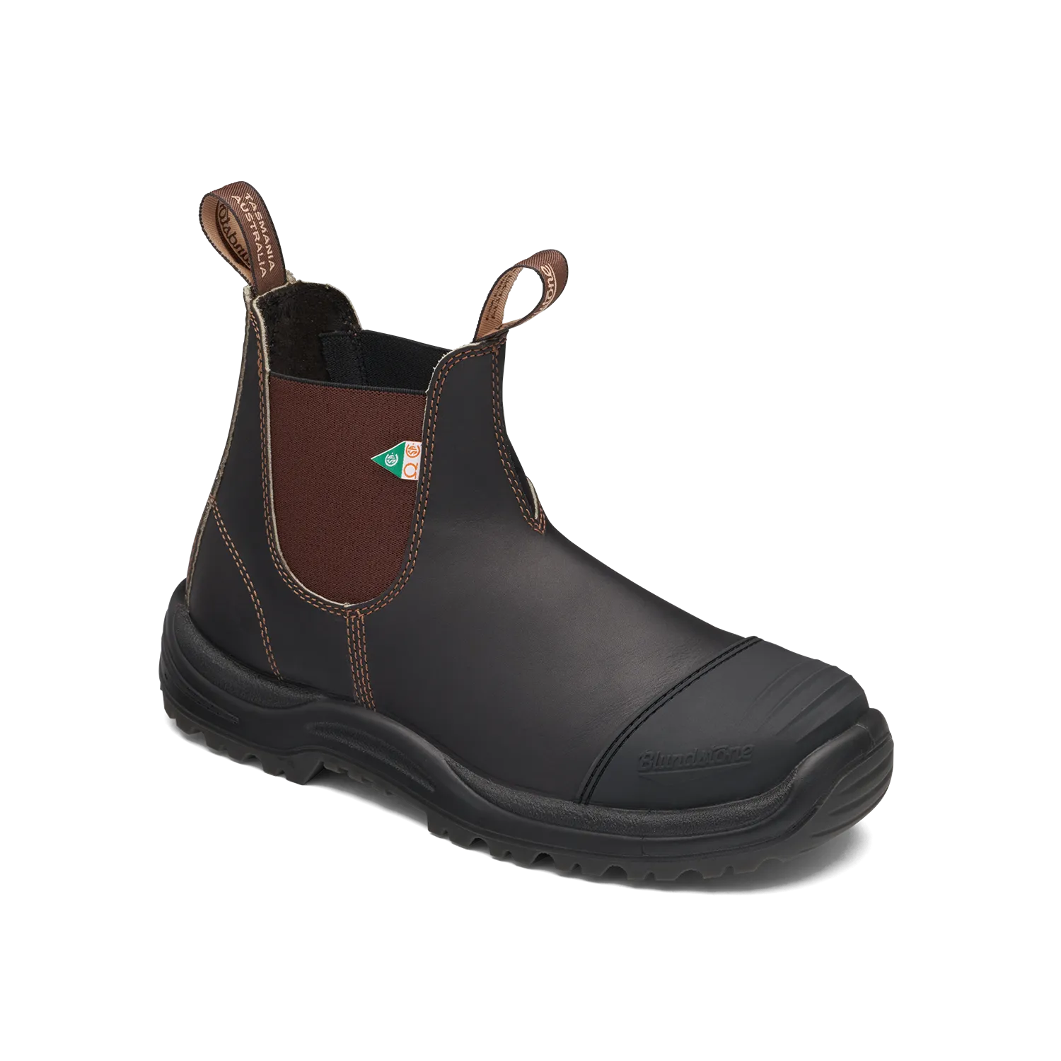 Blundstone 167 - Work & Safety Boot Rubber Toe Cap Stout Brown