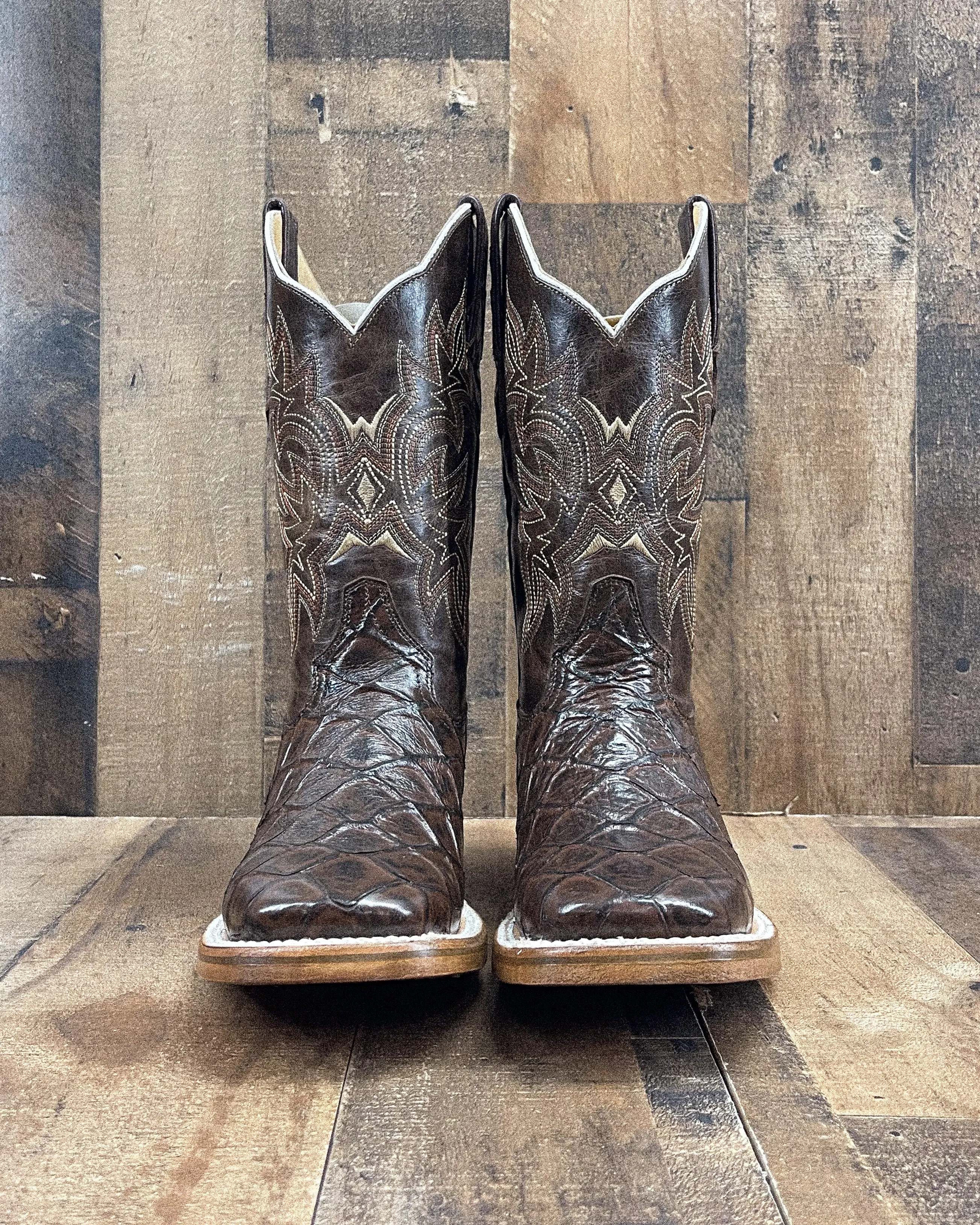 BROWN BASS | MEN SQUARE TOE COWBOY BOOTS