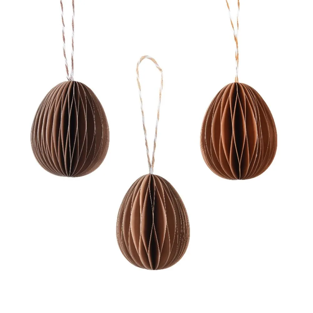 Brown Paper Egg Decoration x1