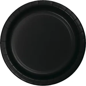 Bulk Black Velvet Paper Dessert Plates (900 per Case)