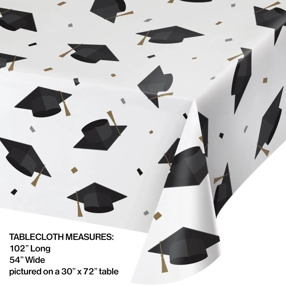 Bulk Graduation Fun Plastic Table Covers (12 per Case)