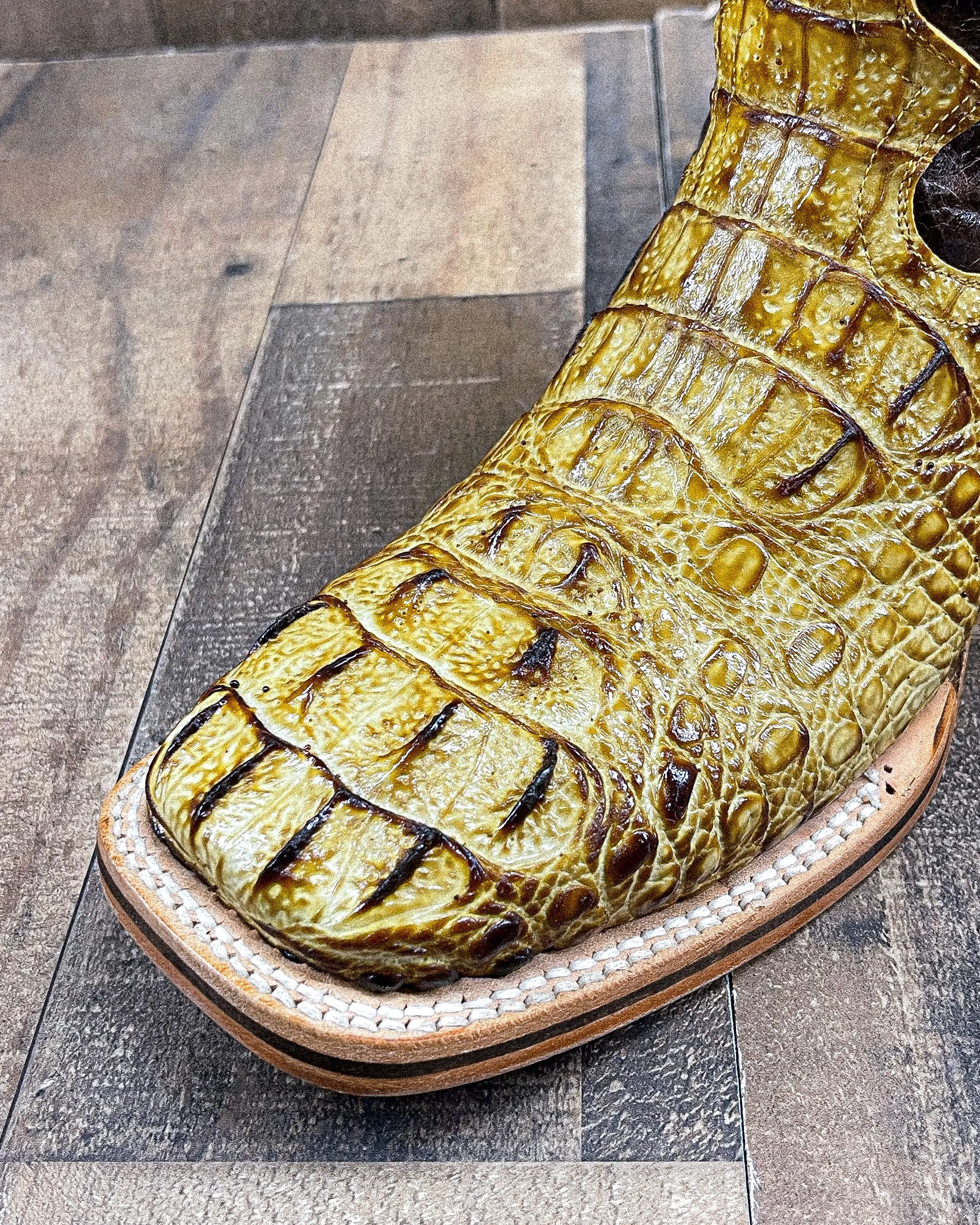 CAIMAN NECK "HONEY" | MEN SQUARE TOE COWBOY BOOTS