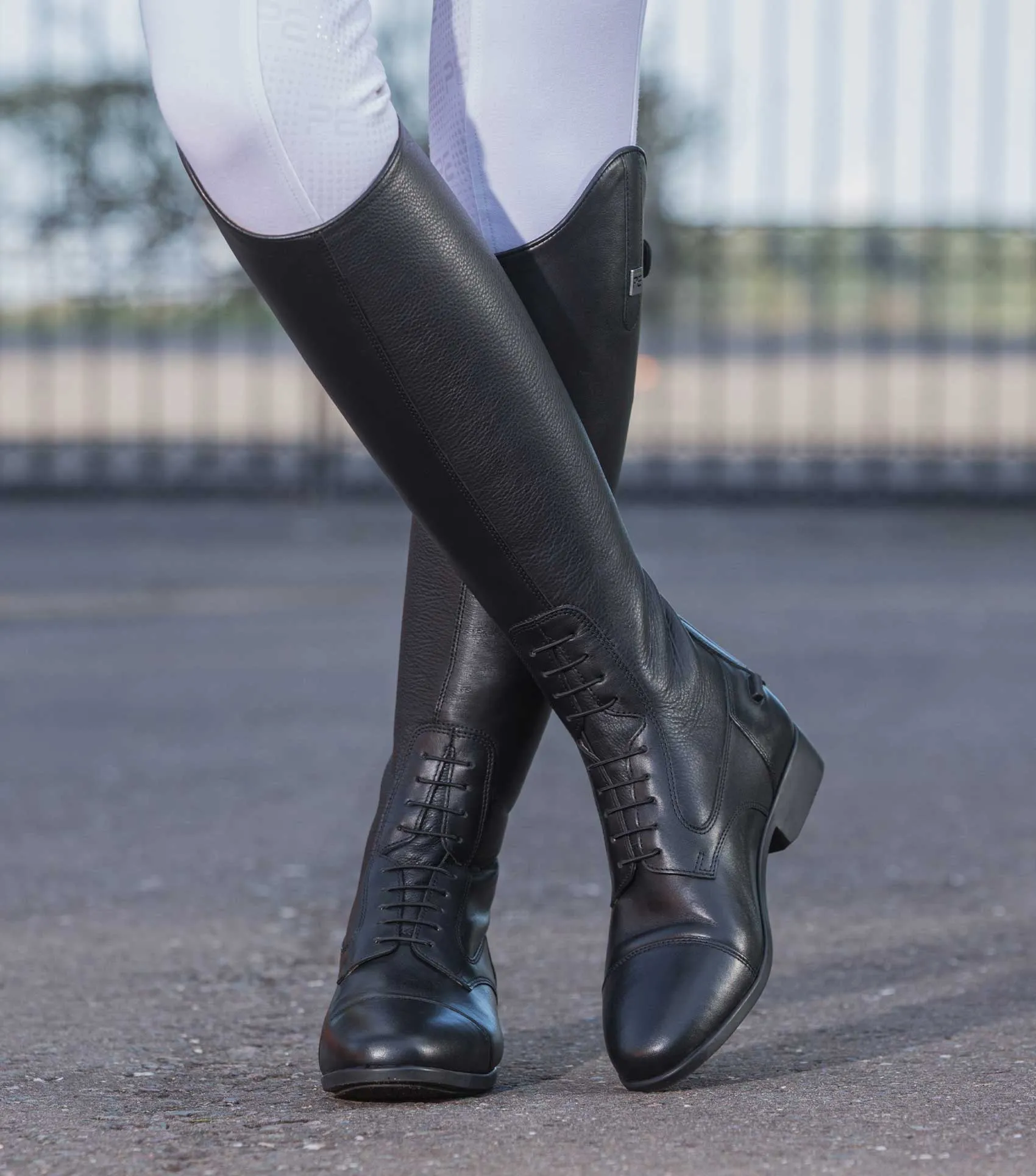 Calanthe Ladies Leather Field Tall Riding Boot Black