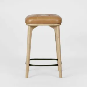 Carlton Leather Counter Stool Tan