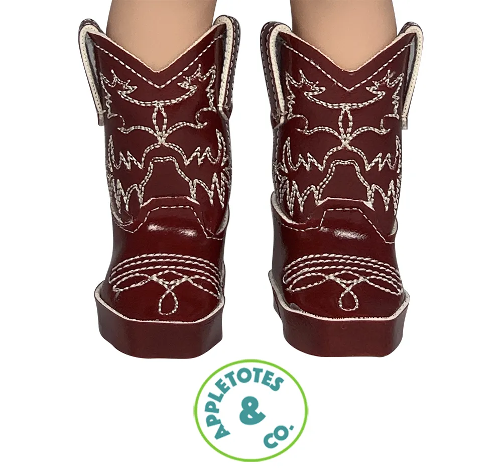 Carson Cowboy Boots ITH Embroidery Patterns for 14" Dolls