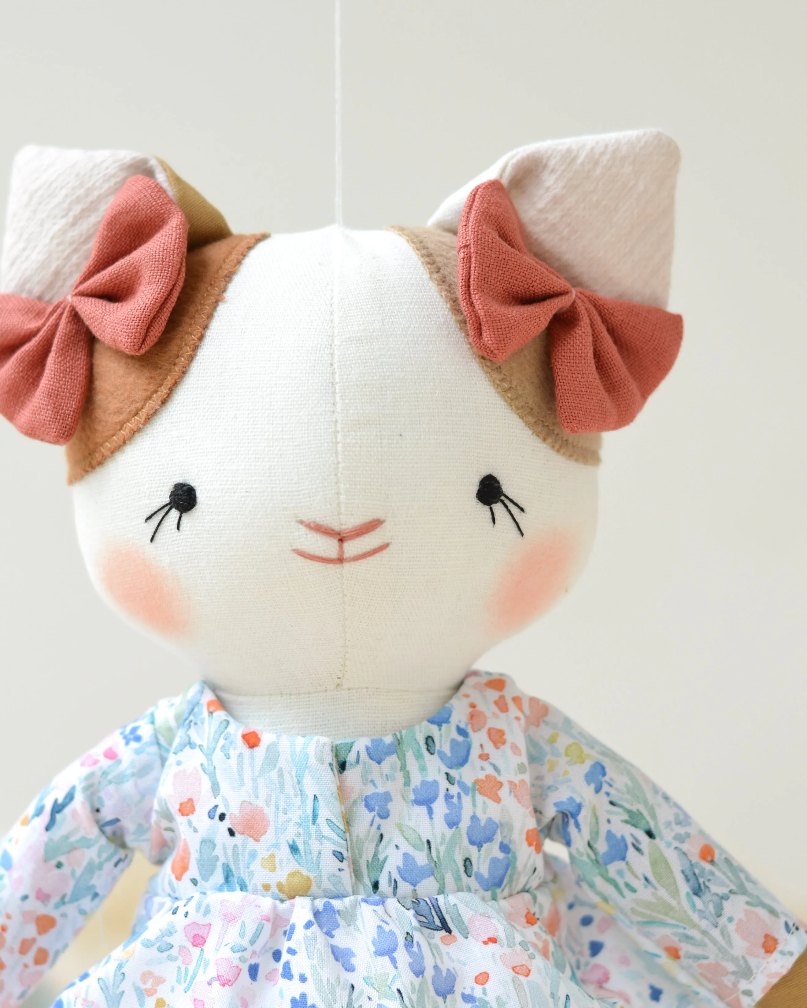 Cat Soft Toy Lucie Floral Dress