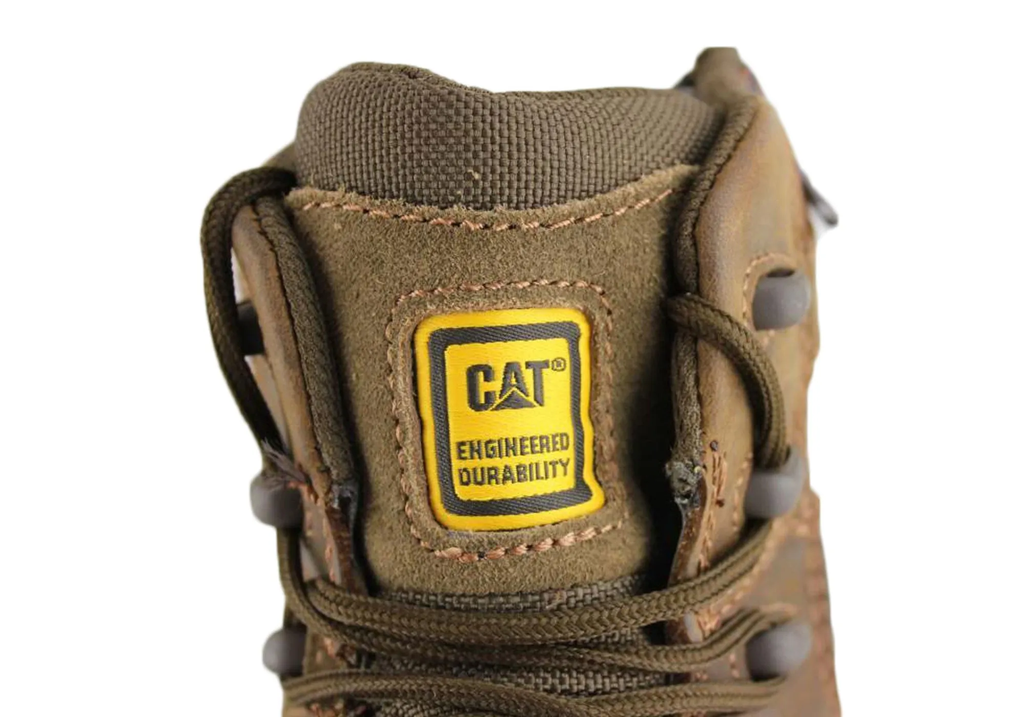 Caterpillar Cat Argon Hi Side Zip Brown Mens Steel Toe Work/Safety Boots