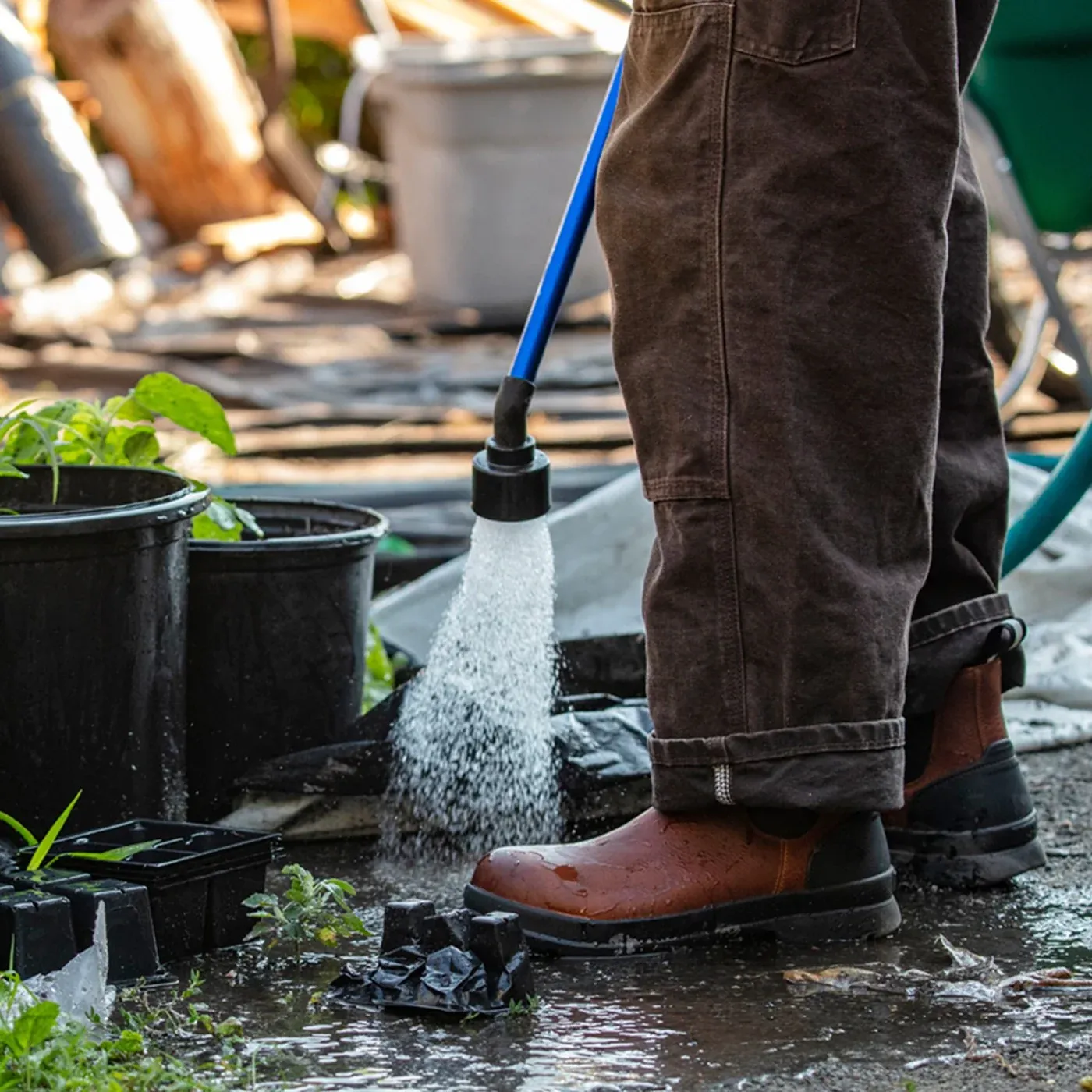 Chore Farm Leather Chelsea Safety Boots - Caramel by Muckboot