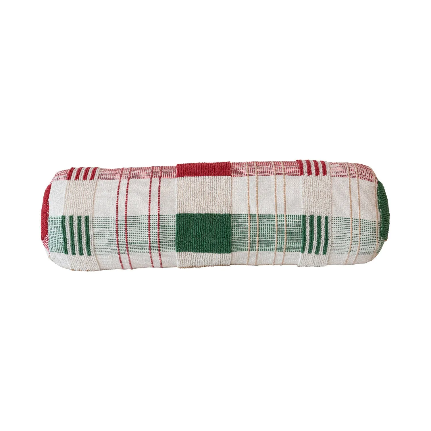 Christmas Plaid Bolster Pillow