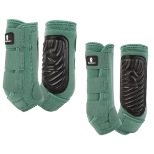 Classic Equine Classic Fit Front and Hind Boot Combo Pack- Spruce