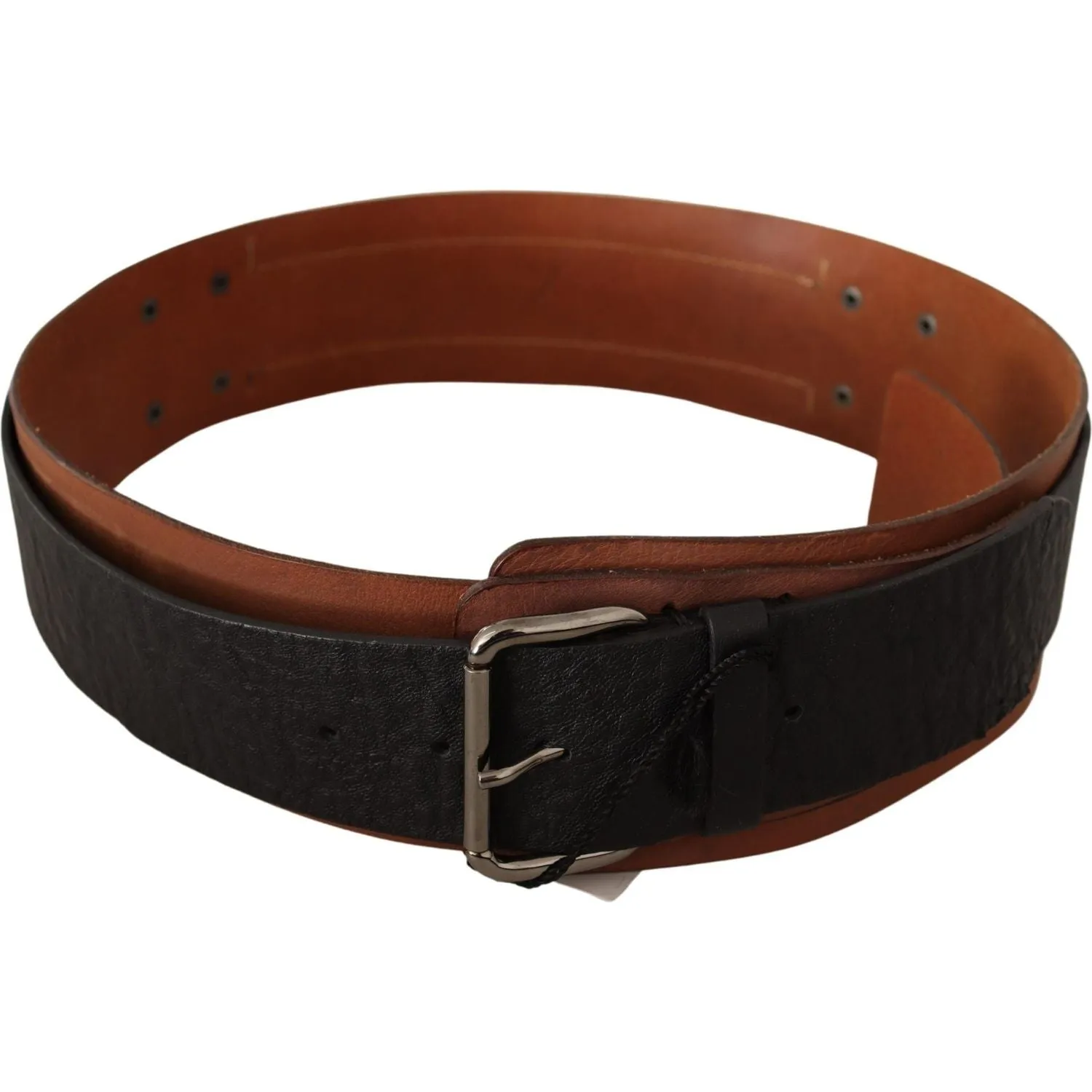 Costume National Elegant Dual-Tone Leather Fashion Belt