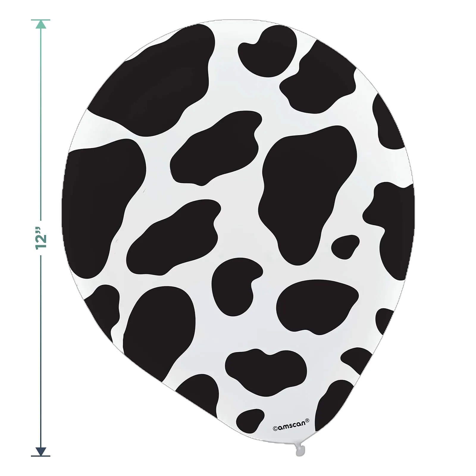 Cow Party Balloon Decorations - Happy Cow Mylar Balloon With Cow Print and Pink Latex Balloons in Assorted Sizes