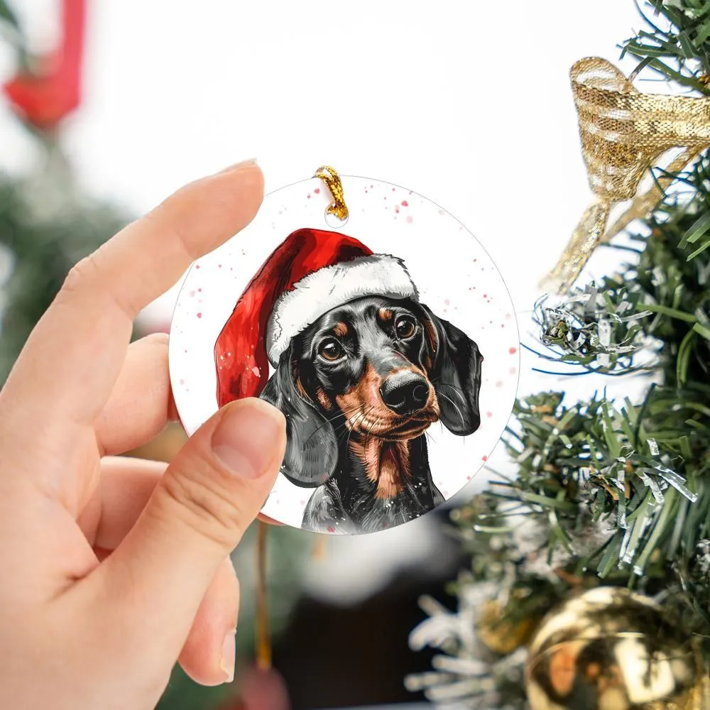 Dachshund-2 Christmas Ornament