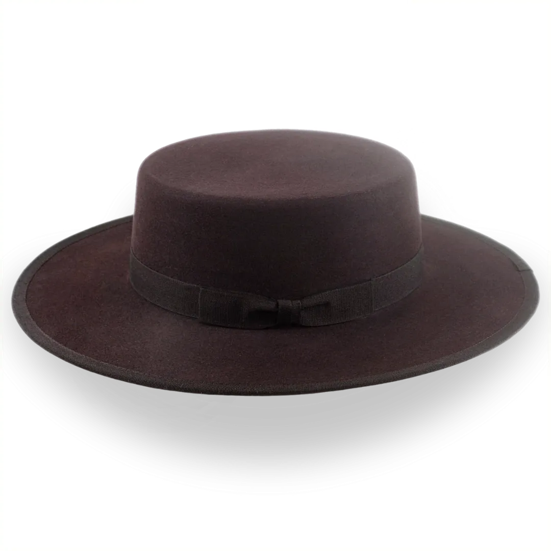 Dark Brown Low Crown Western Bolero Hat | The Jacoby