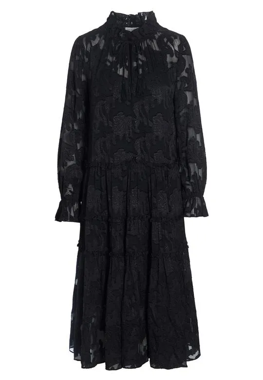 Dea Kudibal Viola 'Black Ruffle Dress'