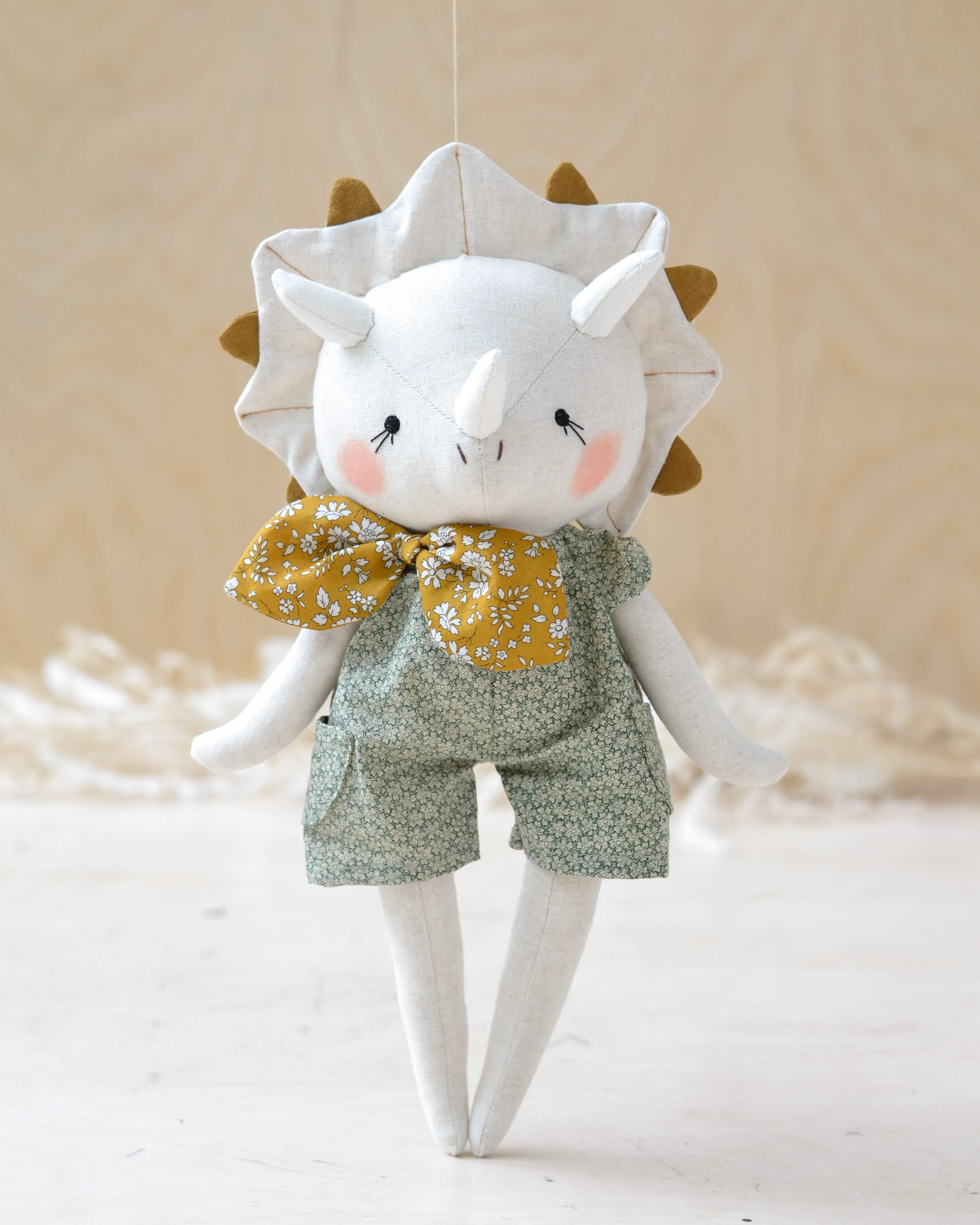 Dinosaur doll triceratops