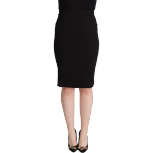 Dolce & Gabbana Chic High Waist Pencil Skirt in Black