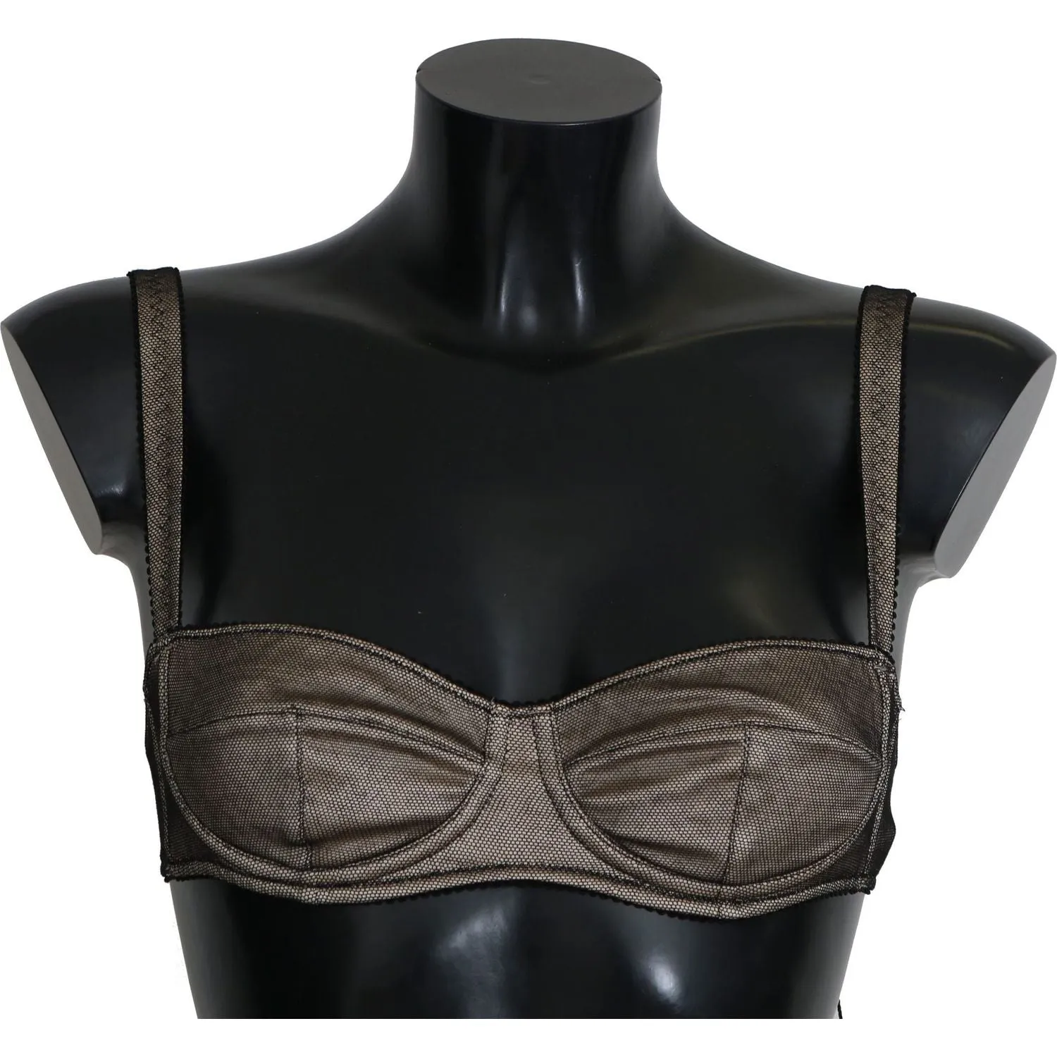 Dolce & Gabbana Elegant Brown Stretch Bra Womens Underwear