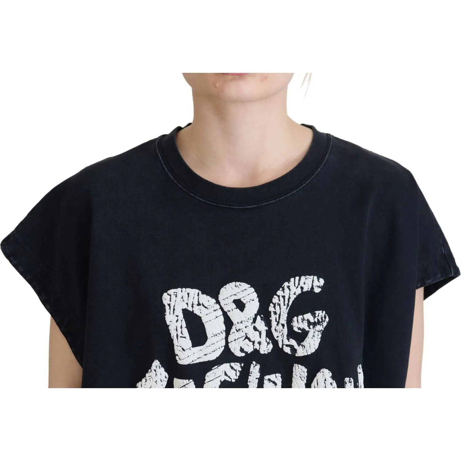 Dolce & Gabbana Elegant Cotton Round Neck Tee with Print