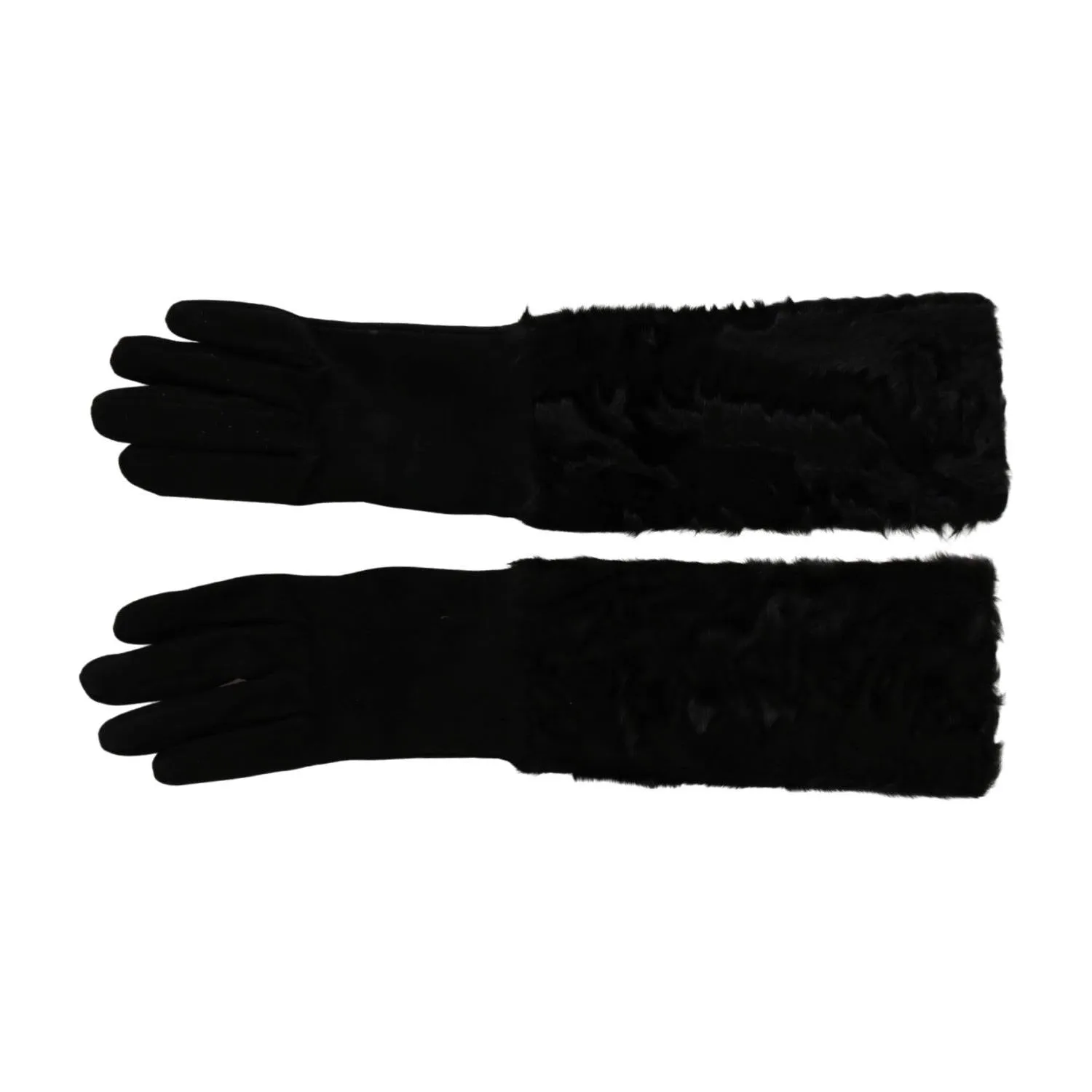 Dolce & Gabbana Elegant Elbow Length Suede Gloves