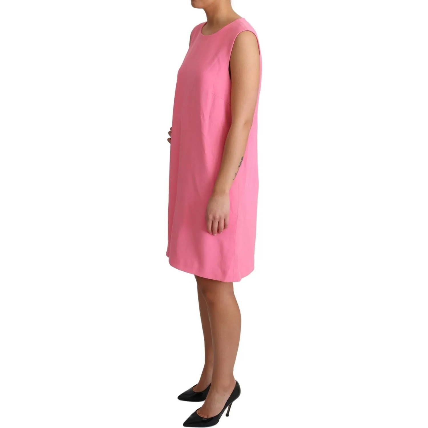 Dolce & Gabbana Elegant Pink Shift Knee Length Dress