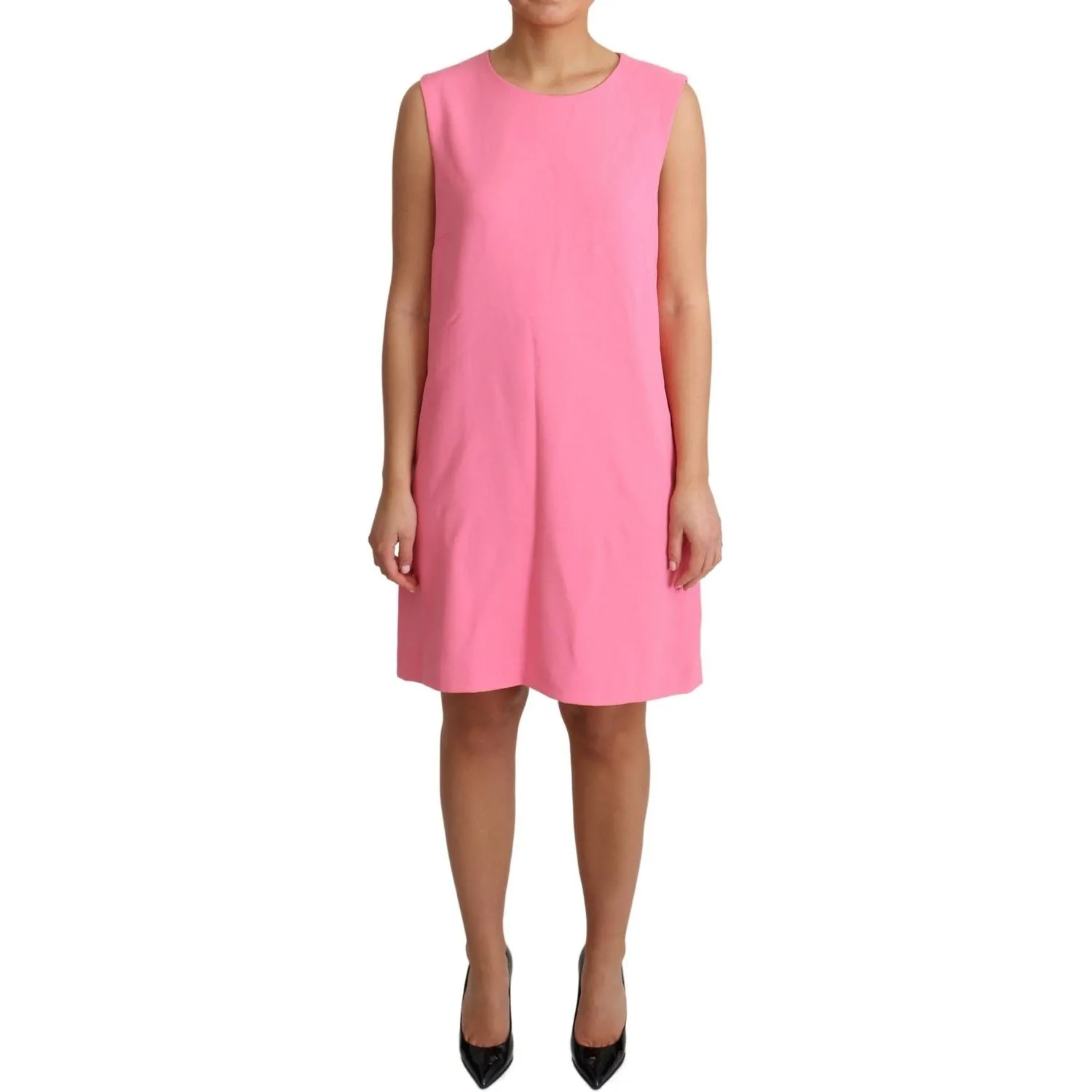 Dolce & Gabbana Elegant Pink Shift Knee Length Dress