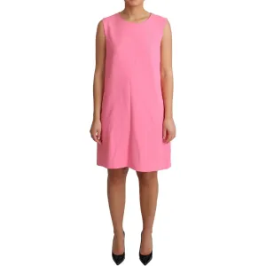 Dolce & Gabbana Elegant Pink Shift Knee Length Dress