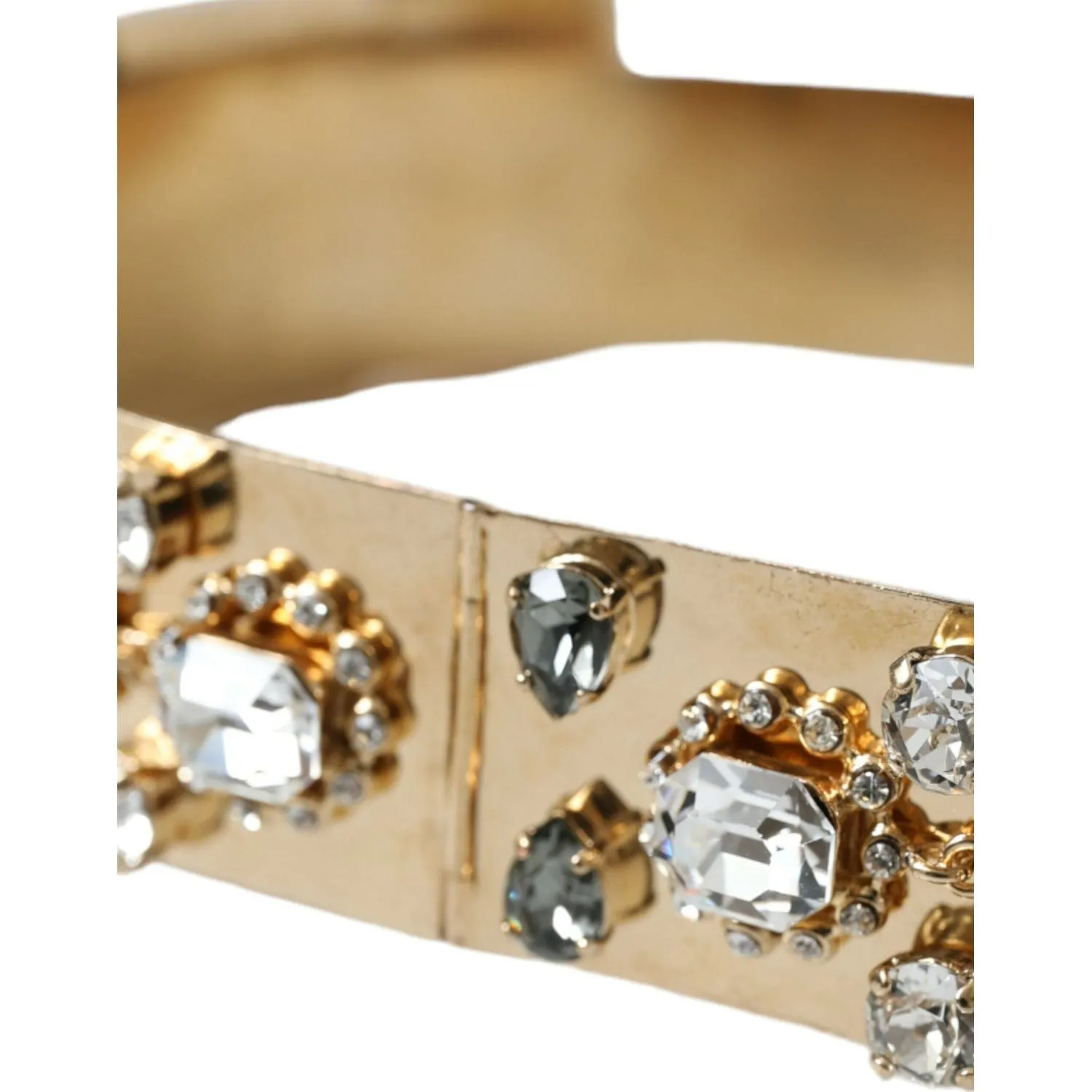 Dolce & Gabbana Gold-Tone Crystal Embellished Waist Belt