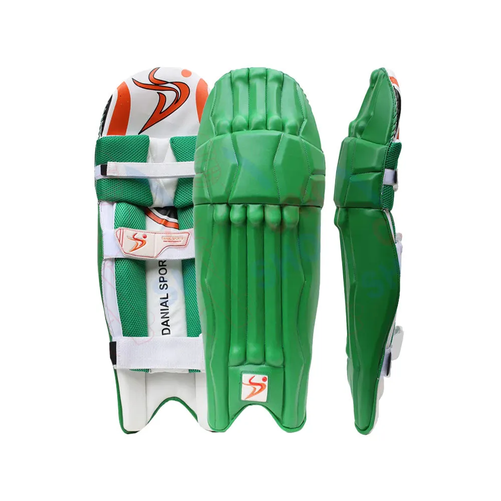 DS Green Cricket Batting Pads Adult