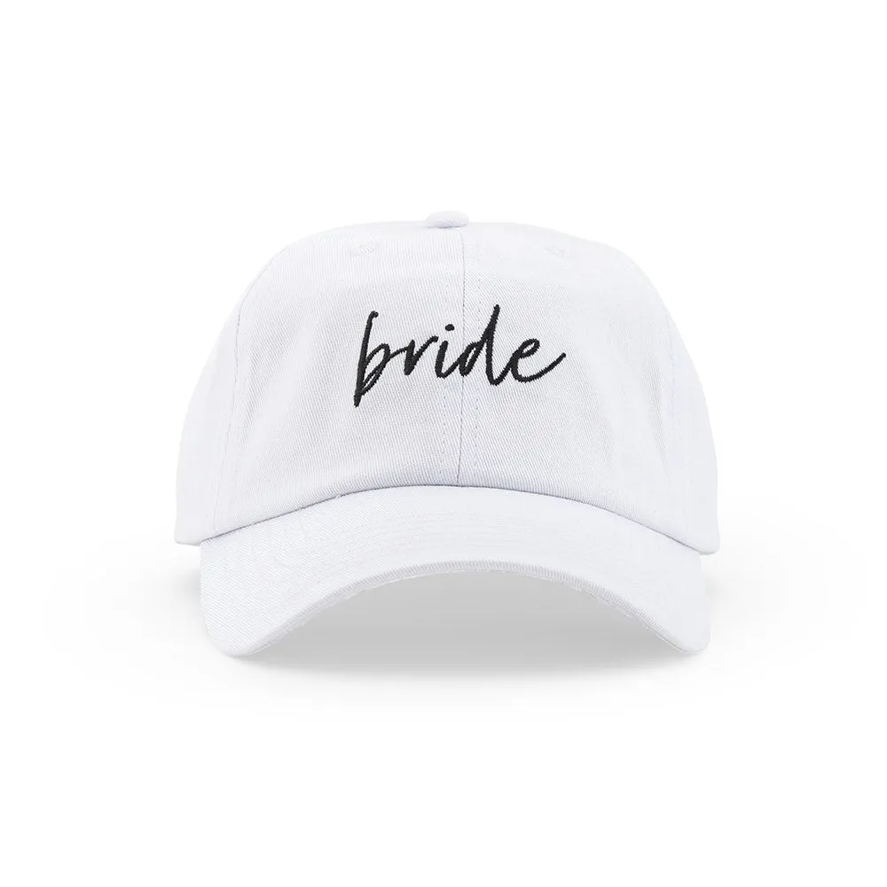 Embroidered Bride's Party Dad Hat with Script