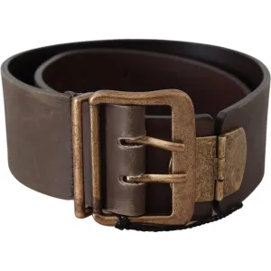 Ermanno Scervino Elegant Leather Fashion Belt in Rich Brown