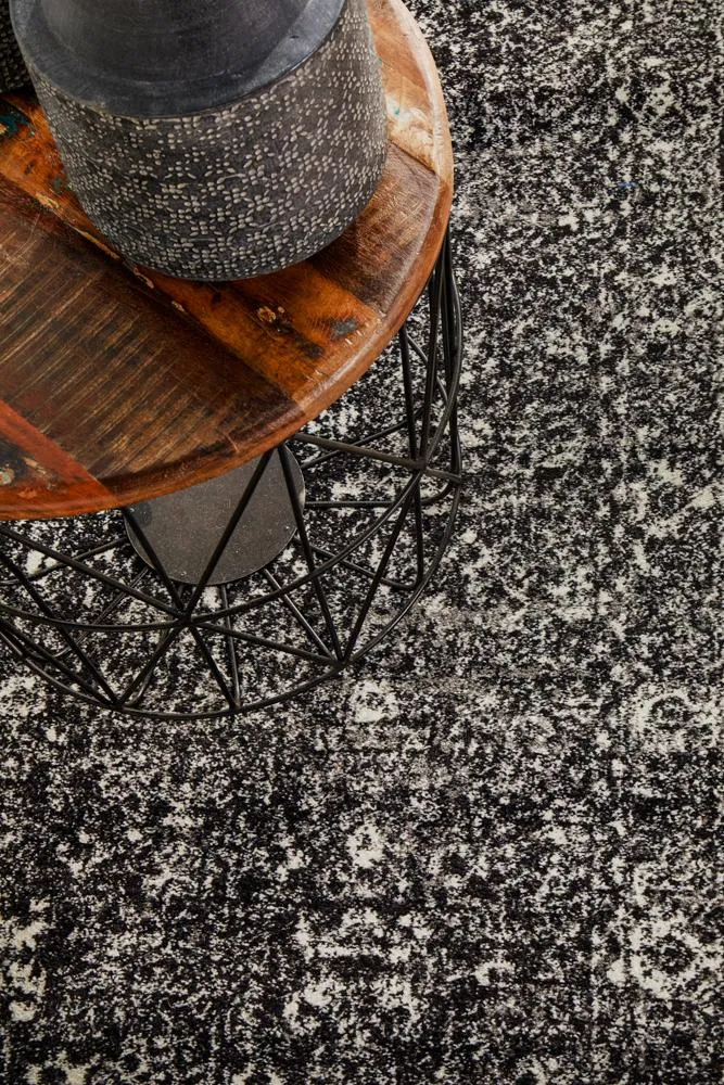 Evoke Estella Charcoal Transitional Runner Rug