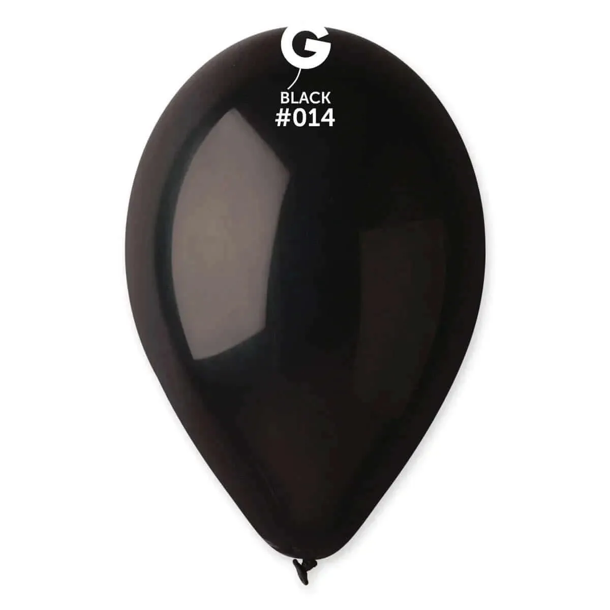 Gemar - 12" Black Latex Balloons #014 (50pcs)