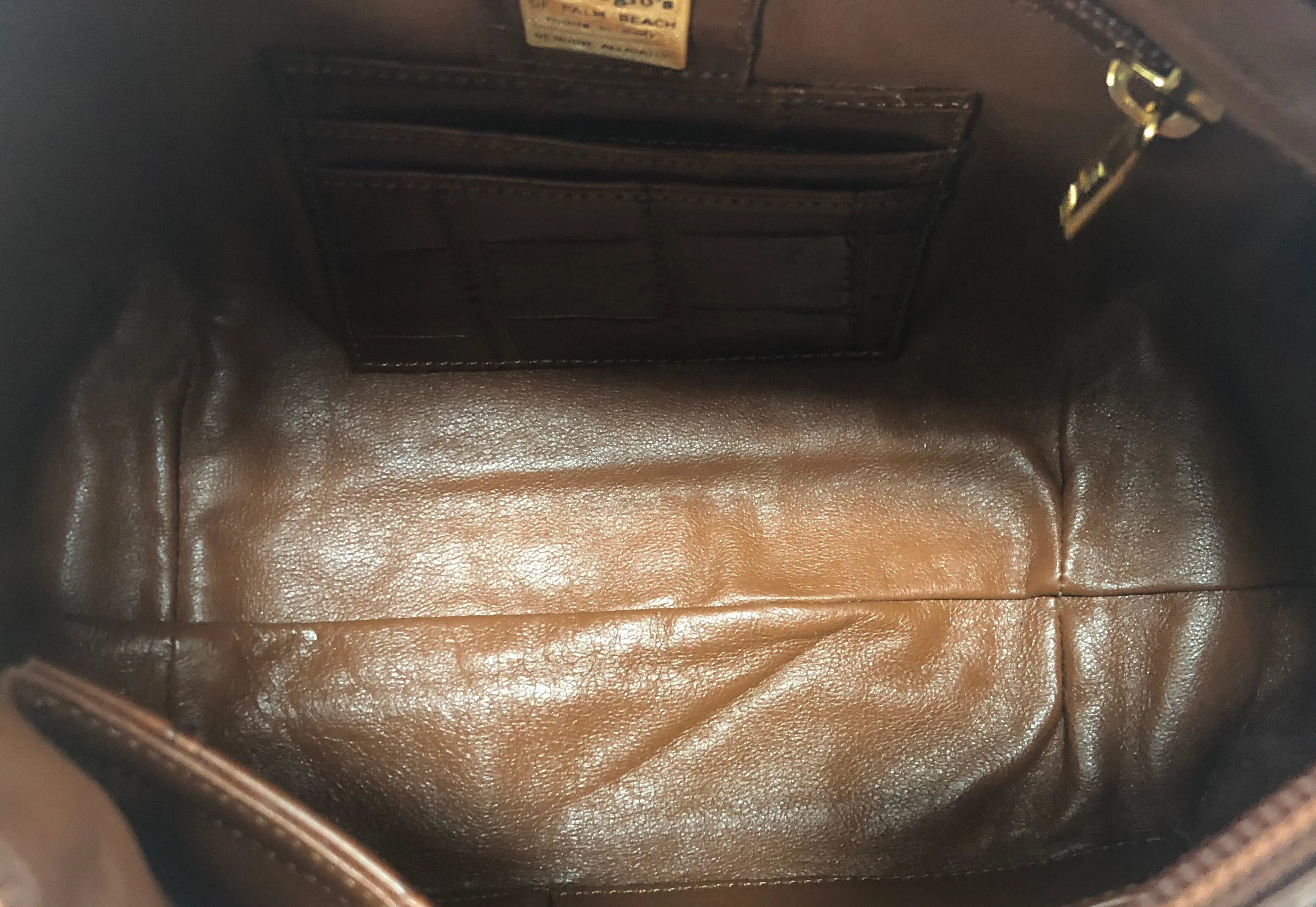 Giorgio’s of Palm Beach Brown Alligator Purse