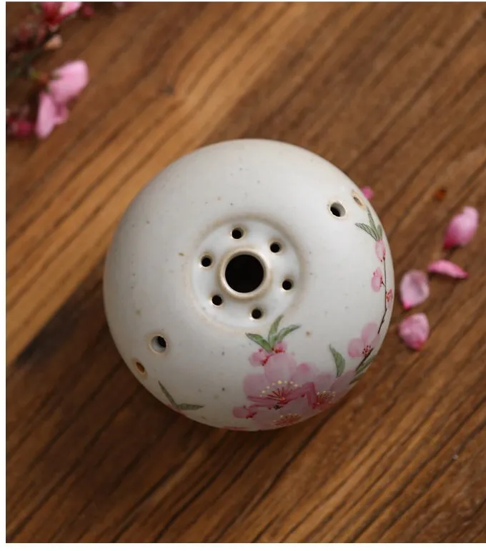 Gohobi Hand-painted Peach Blossom Incense Holder