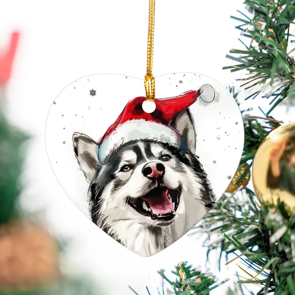 Husky-1 Christmas Ornament