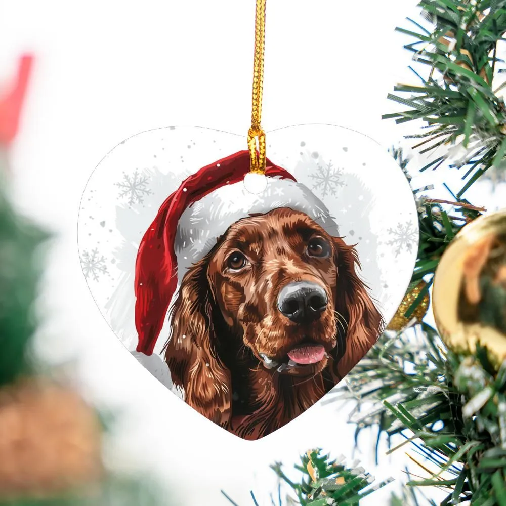 Irish-Setter-1 Christmas Ornament