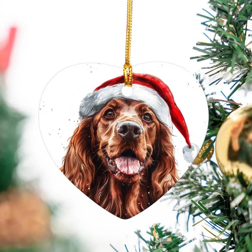 Irish-Setter-2 Christmas Ornament