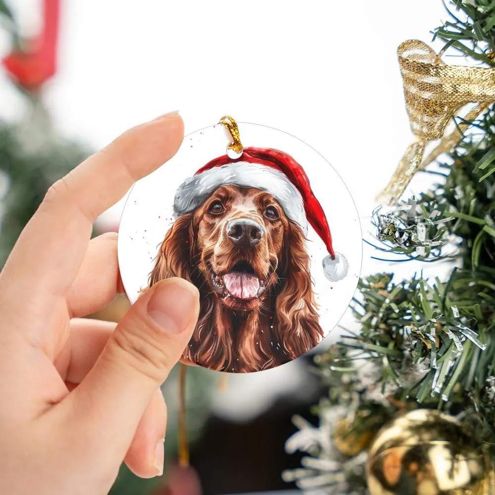 Irish-Setter-2 Christmas Ornament